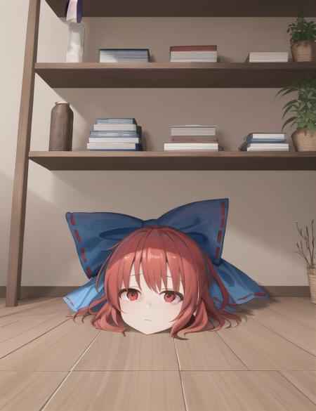 00307-2698177002-masterpiece, best quality, (sekibanki),  , (disembodied head), (head), (head on floor), (indoors), (shelf).png